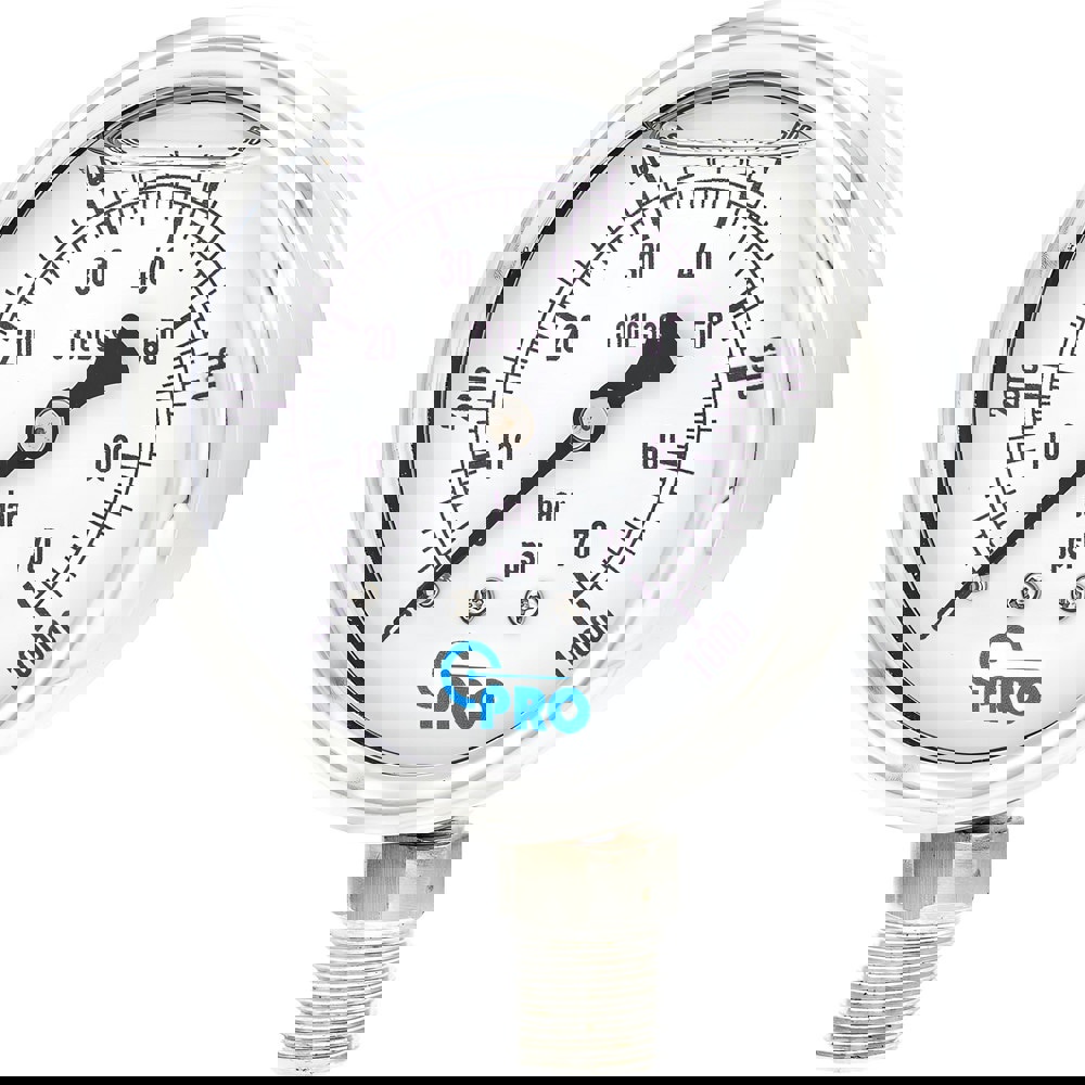 Pressure Gauges; Gauge Type: Pressure Dual Scale ; Scale Type: Dual ; Accuracy (%): 3-2-3% ; Dial Type: Analog ; Thread Type: NPT ; Bourdon Tube Material: Stainless Steel