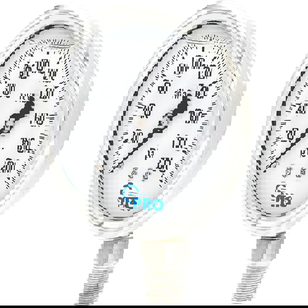 Pressure Gauges; Gauge Type: Pressure Single Scale ; Scale Type: Single ; Accuracy (%): 3-2-3% ; Dial Type: Analog ; Thread Type: NPT ; Bourdon Tube Material: Stainless Steel