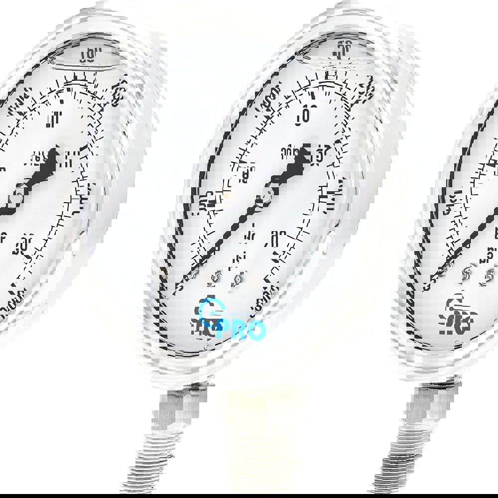 Pressure Gauges; Gauge Type: Pressure Dual Scale ; Scale Type: Dual ; Accuracy (%): 3-2-3% ; Dial Type: Analog ; Thread Type: NPT ; Bourdon Tube Material: Stainless Steel