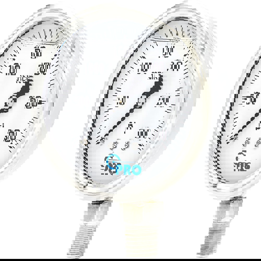 Pressure Gauges; Gauge Type: Pressure Single Scale ; Scale Type: Single ; Accuracy (%): 3-2-3% ; Dial Type: Analog ; Thread Type: NPT ; Bourdon Tube Material: Stainless Steel