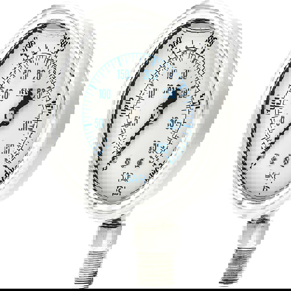 Pressure Gauges; Gauge Type: Industrial Pressure Gauges ; Scale Type: Dual ; Accuracy (%): 2-1-2% ; Dial Type: Analog ; Thread Type: 1/4