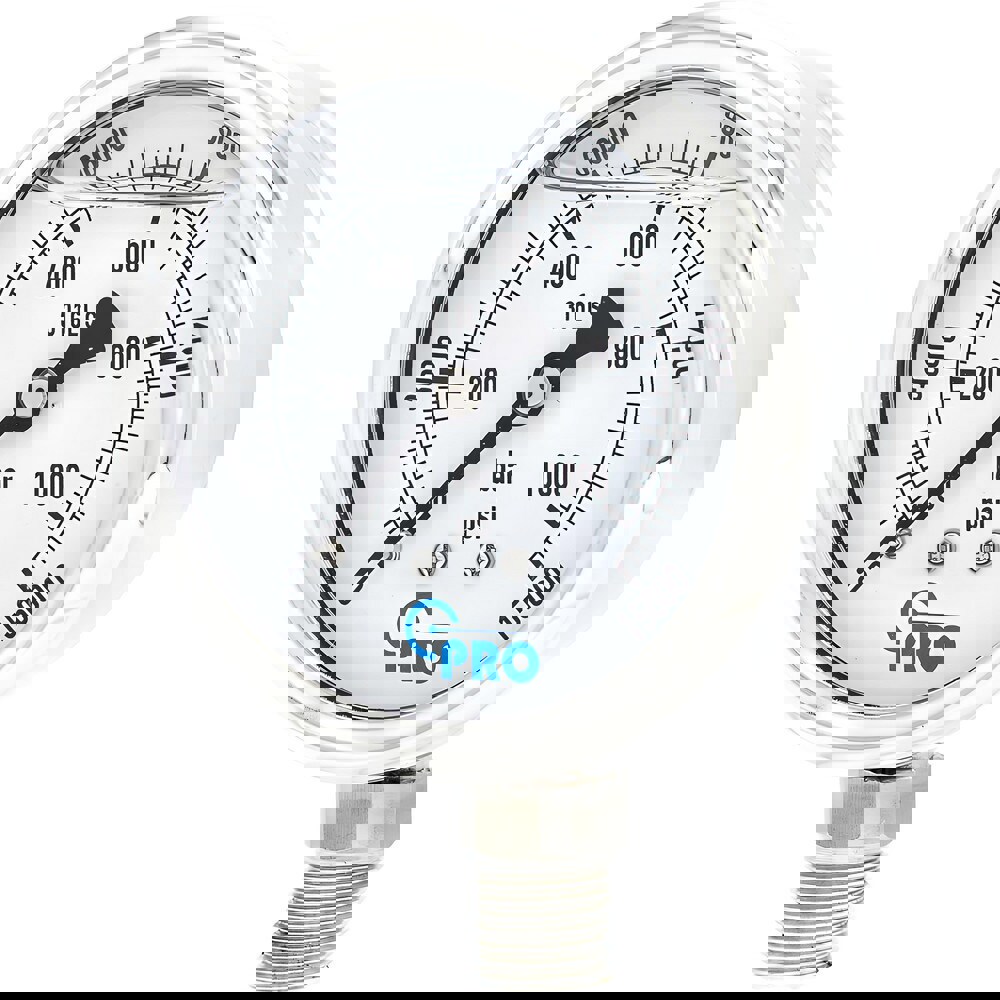 Pressure Gauges; Gauge Type: Pressure Dual Scale ; Scale Type: Dual ; Accuracy (%): 3-2-3% ; Dial Type: Analog ; Thread Type: NPT ; Bourdon Tube Material: Stainless Steel