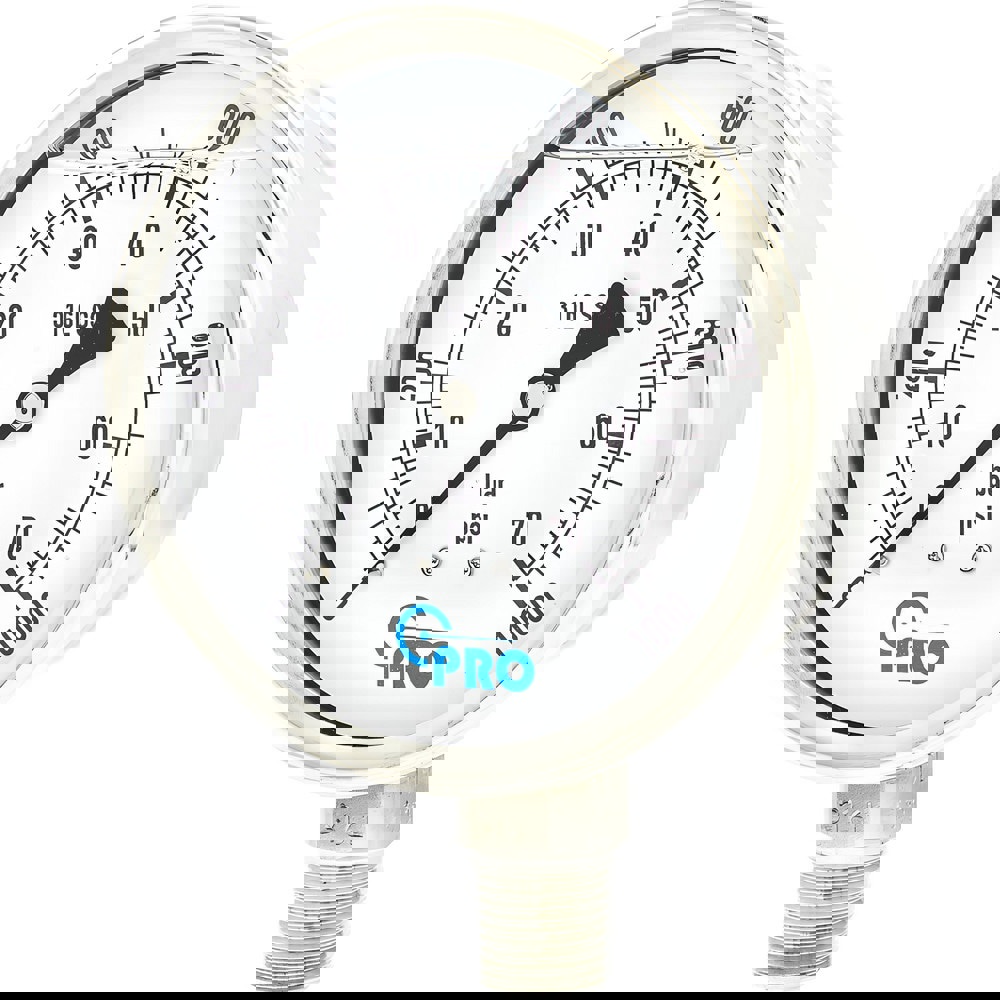 Pressure Gauges; Gauge Type: Pressure Dual Scale ; Scale Type: Dual ; Accuracy (%): 3-2-3% ; Dial Type: Analog ; Thread Type: NPT ; Bourdon Tube Material: Stainless Steel