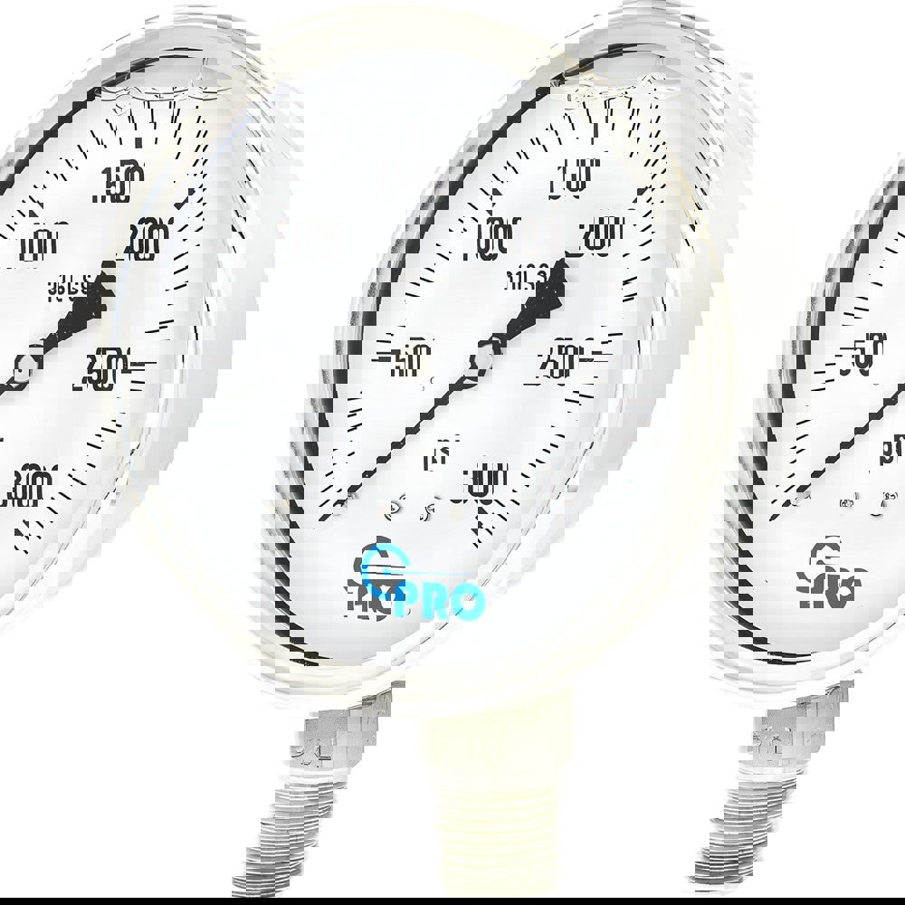 Pressure Gauges; Gauge Type: Pressure Single Scale ; Scale Type: Single ; Accuracy (%): 3-2-3% ; Dial Type: Analog ; Thread Type: NPT ; Bourdon Tube Material: Stainless Steel