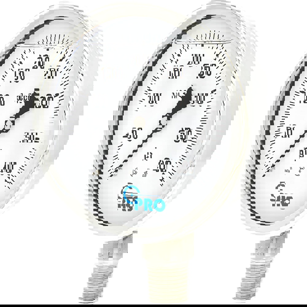Pressure Gauges; Gauge Type: Pressure Single Scale ; Scale Type: Single ; Accuracy (%): 3-2-3% ; Dial Type: Analog ; Thread Type: NPT ; Bourdon Tube Material: Stainless Steel