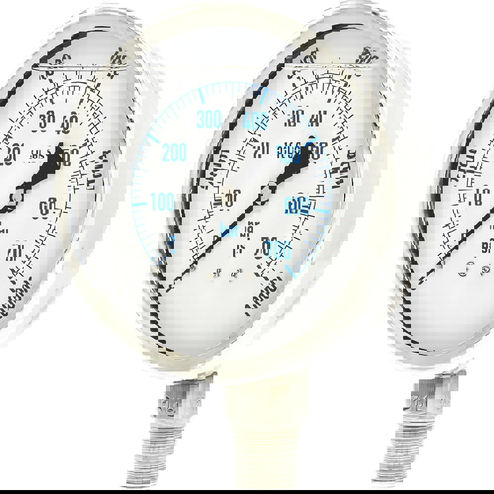 Pressure Gauges; Gauge Type: Industrial Pressure Gauges ; Scale Type: Dual ; Accuracy (%): 1% full-scale ; Dial Type: Analog ; Thread Type: NPT ; Bourdon Tube Material: 316 Stainless Steel