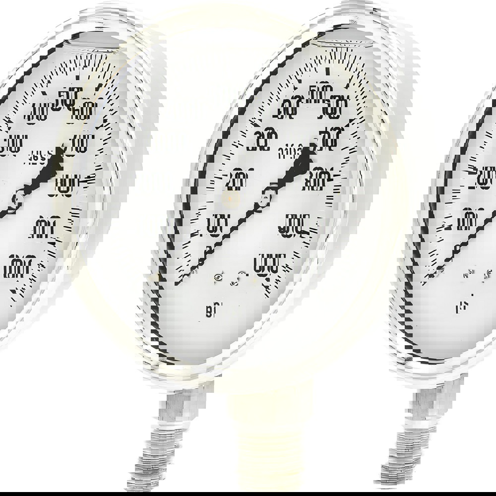 Pressure Gauges; Gauge Type: Industrial Pressure Gauges ; Scale Type: Single ; Accuracy (%): 1% full-scale ; Dial Type: Analog ; Thread Type: NPT ; Bourdon Tube Material: 316 Stainless Steel