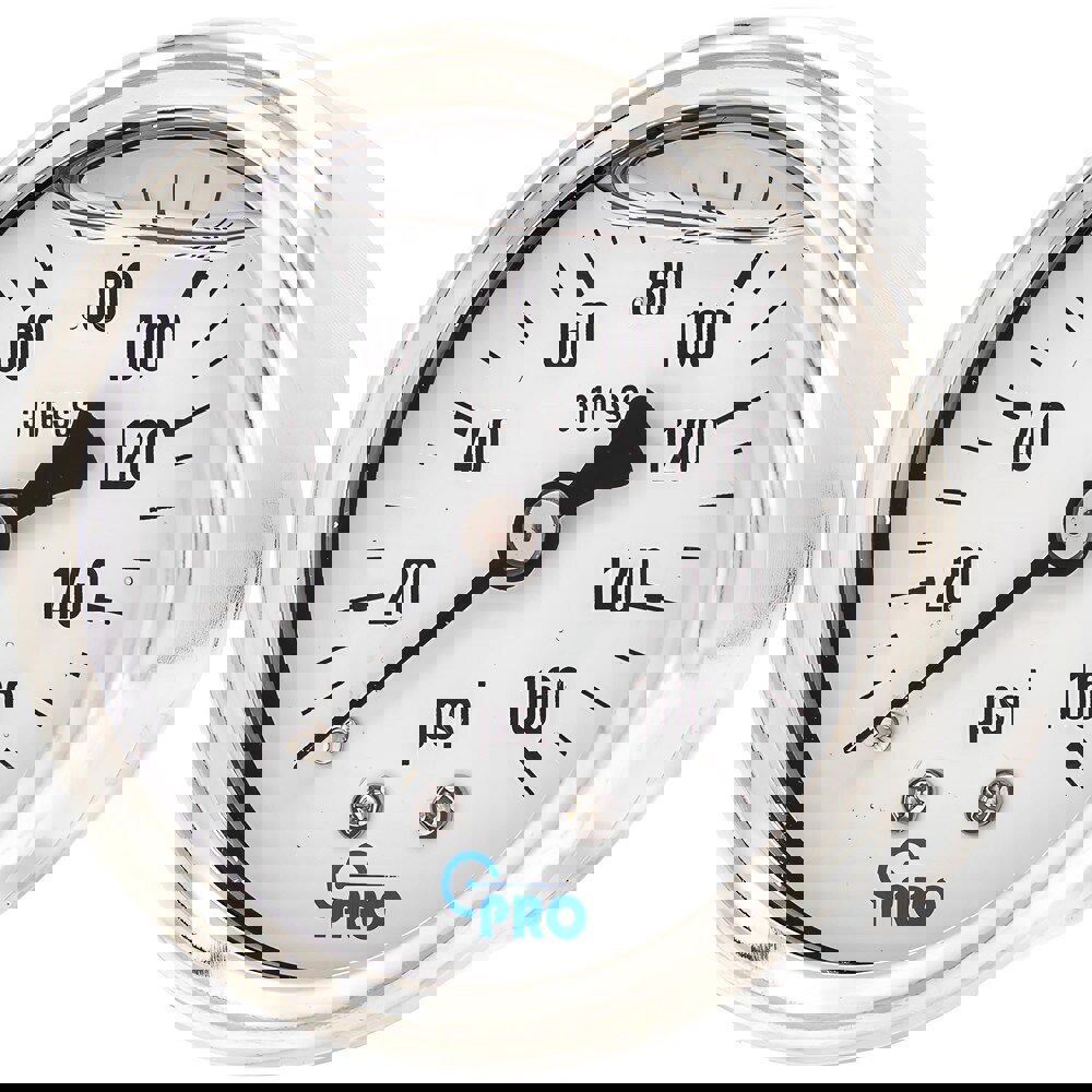 Pressure Gauges; Gauge Type: Pressure Single Scale ; Scale Type: Single ; Accuracy (%): 3-2-3% ; Dial Type: Analog ; Thread Type: NPT ; Bourdon Tube Material: Stainless Steel