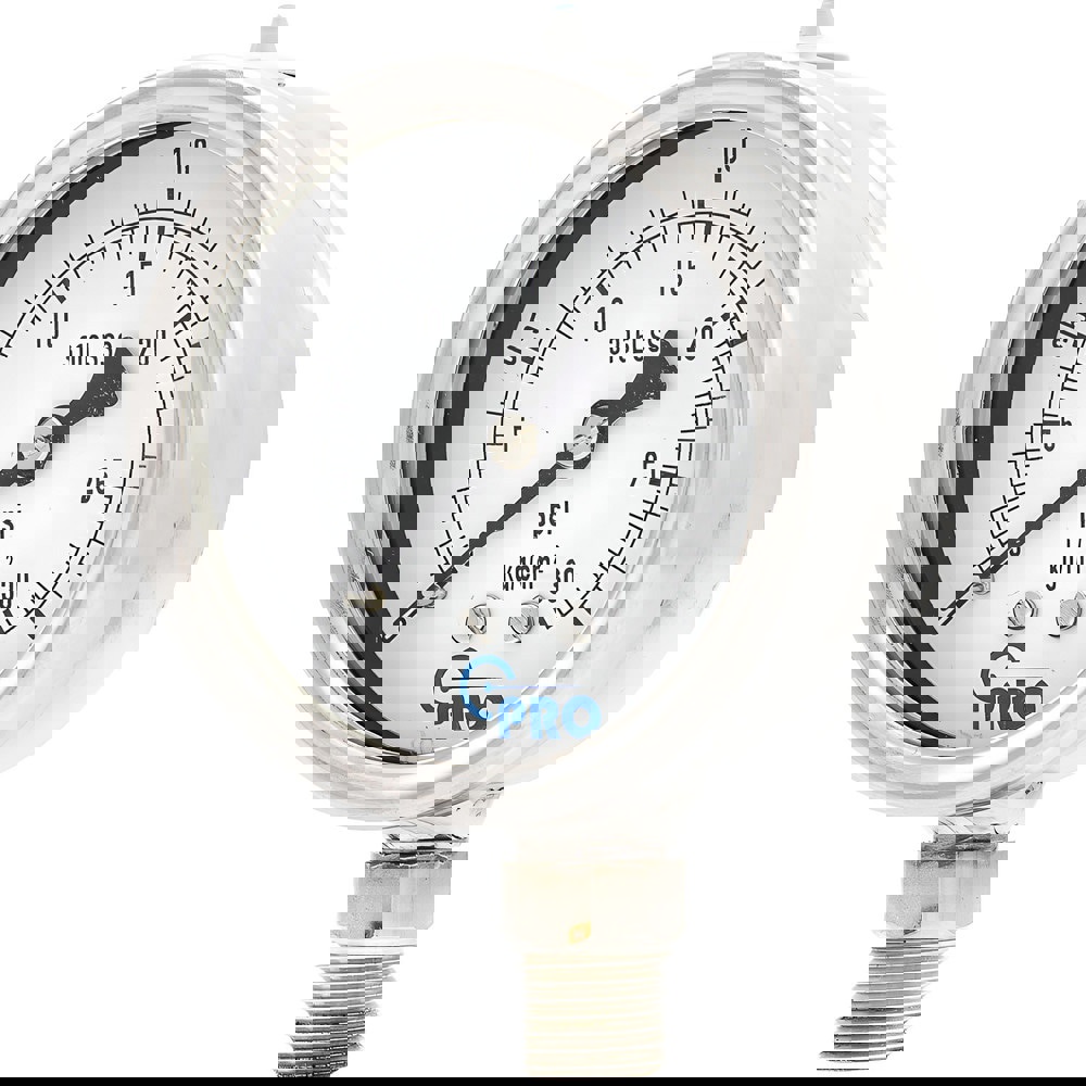 Pressure Gauges; Gauge Type: Pressure Dual Scale ; Scale Type: Dual ; Accuracy (%): 1.00% ; Dial Type: Analog ; Thread Type: NPT ; Bourdon Tube Material: Stainless Steel