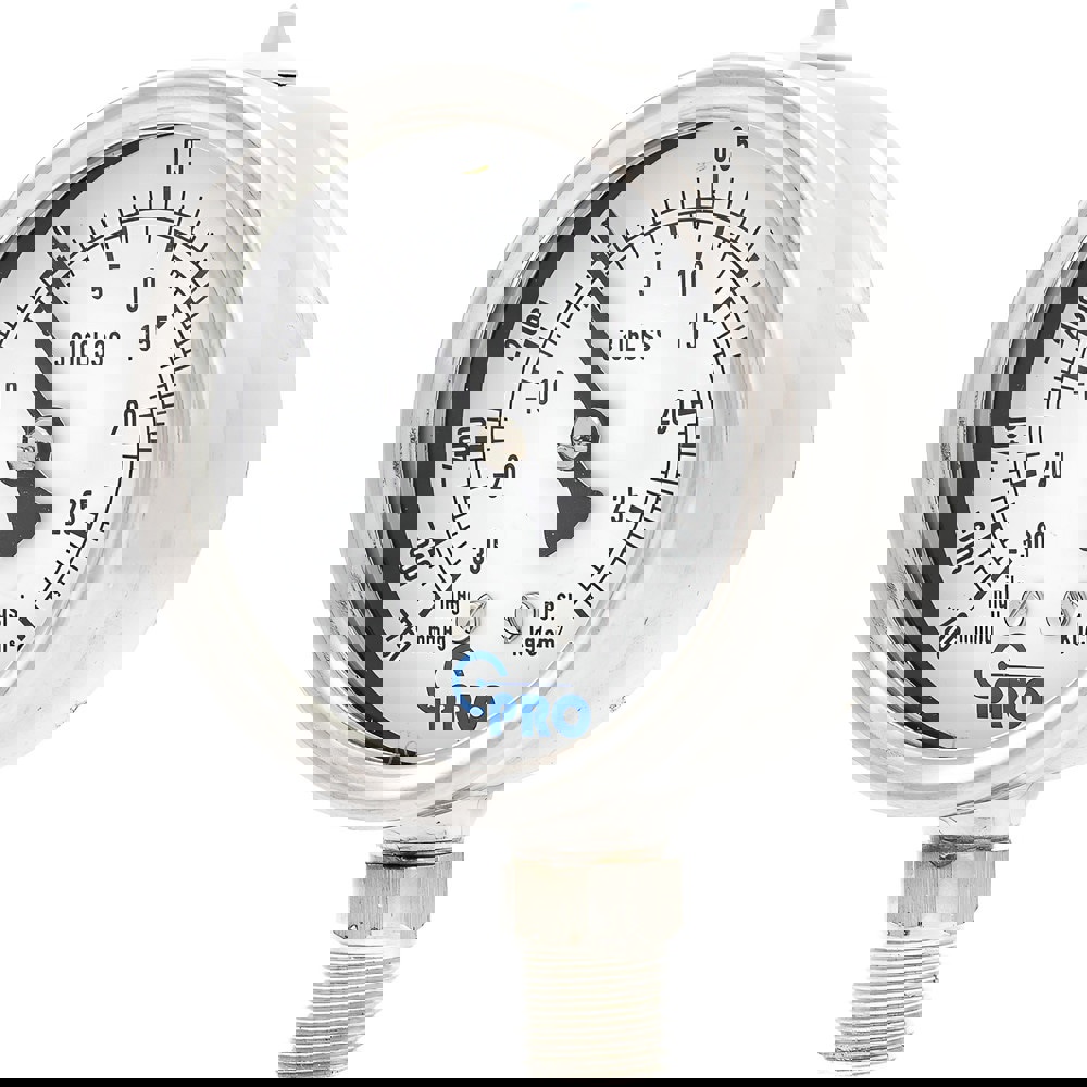 Pressure Gauges; Gauge Type: Pressure Dual Scale ; Scale Type: Dual ; Accuracy (%): 1.00% ; Dial Type: Analog ; Thread Type: NPT ; Bourdon Tube Material: Stainless Steel