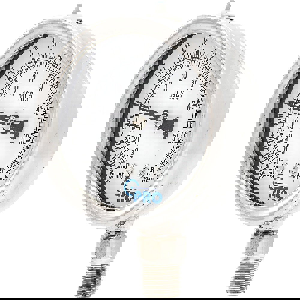 Pressure Gauges; Gauge Type: Pressure Dual Scale ; Scale Type: Dual ; Accuracy (%): 1.00% ; Dial Type: Analog ; Thread Type: NPT ; Bourdon Tube Material: Stainless Steel