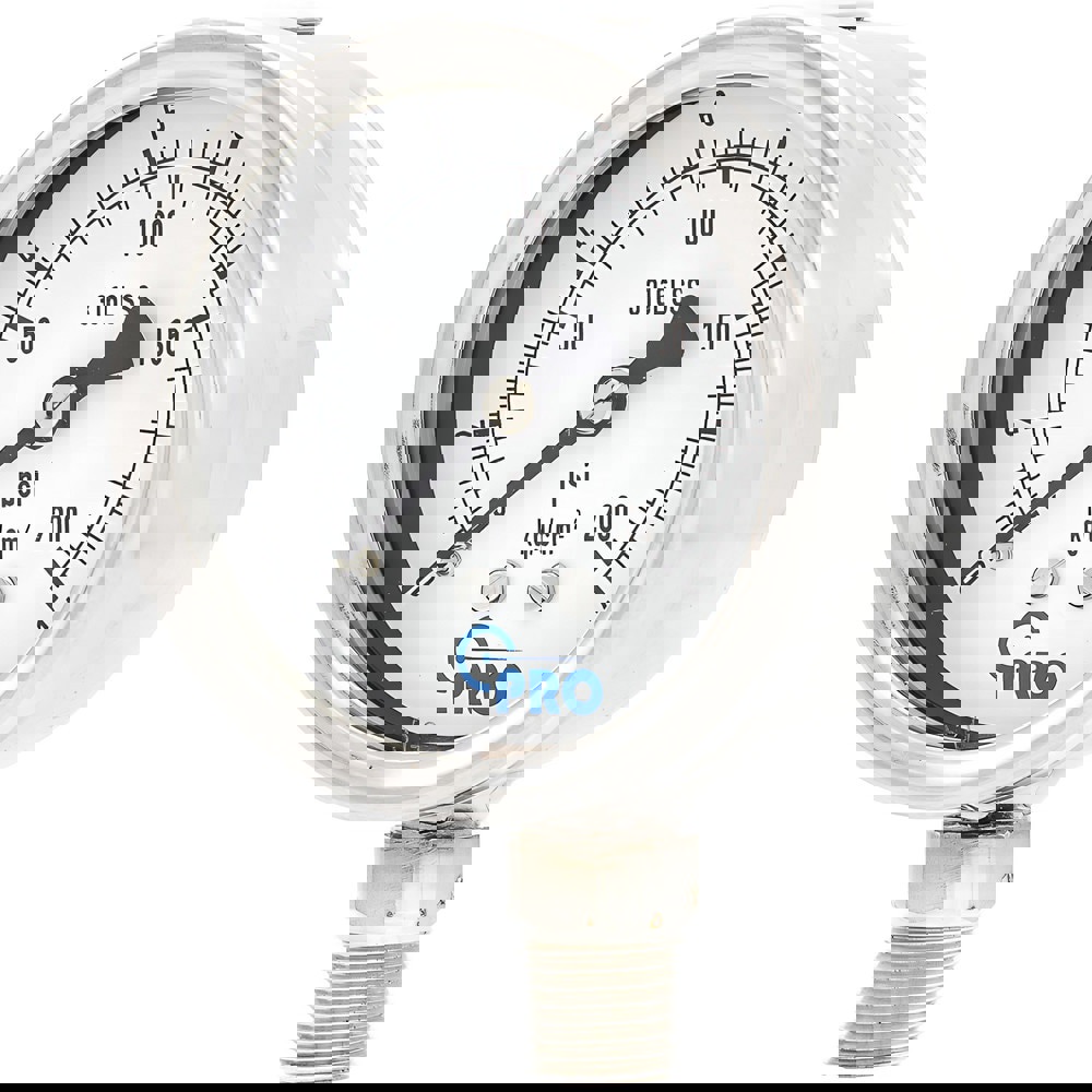 Pressure Gauges; Gauge Type: Pressure Dual Scale ; Scale Type: Dual ; Accuracy (%): 1.00% ; Dial Type: Analog ; Thread Type: NPT ; Bourdon Tube Material: Stainless Steel