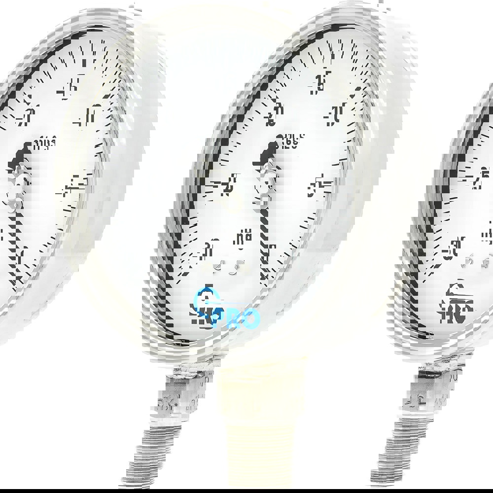 Pressure Gauges; Gauge Type: Pressure Single Scale ; Scale Type: Single ; Accuracy (%): 1.00% ; Dial Type: Analog ; Thread Type: NPT ; Bourdon Tube Material: Stainless Steel