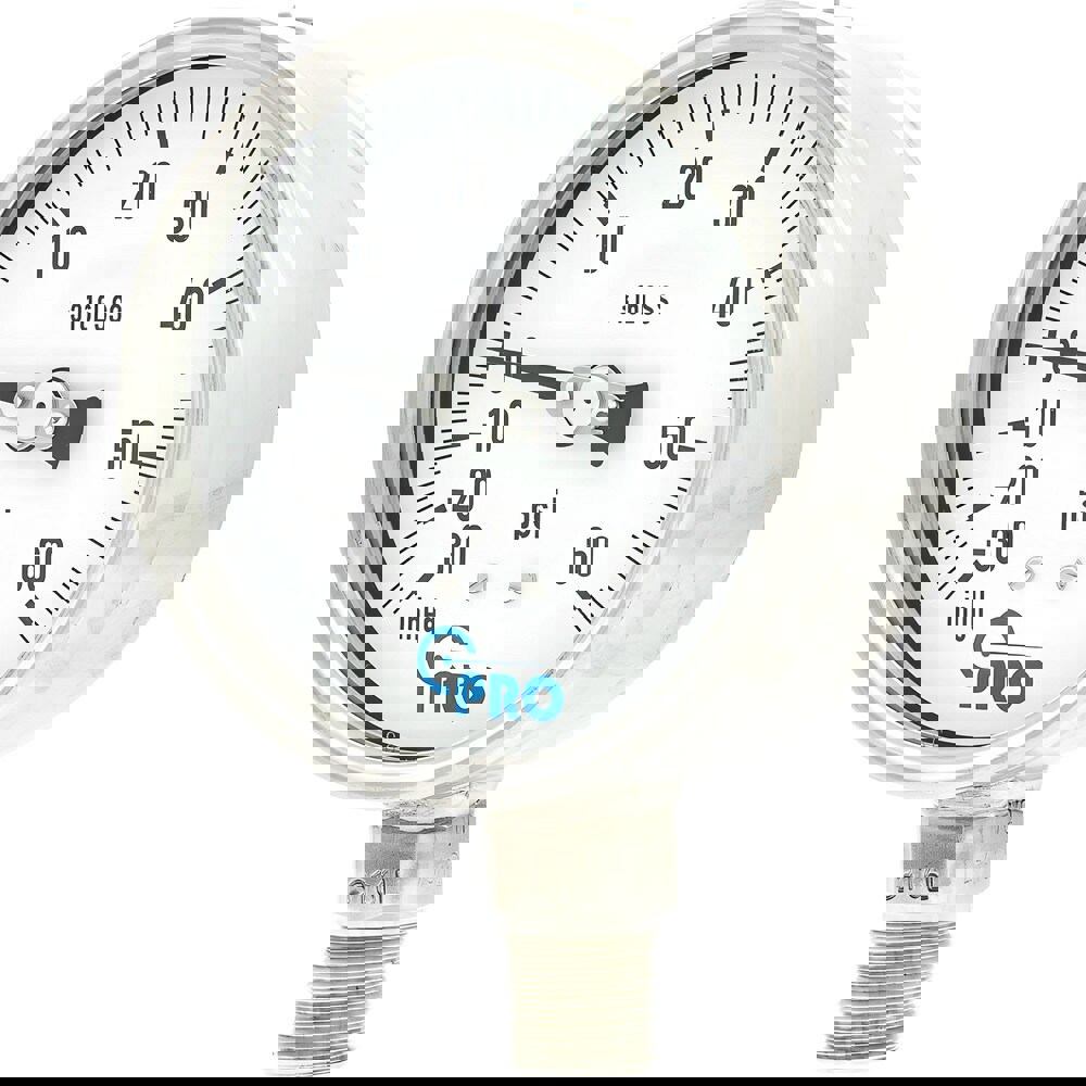 Pressure Gauges; Gauge Type: Pressure Single Scale ; Scale Type: Single ; Accuracy (%): 1.00% ; Dial Type: Analog ; Thread Type: NPT ; Bourdon Tube Material: Stainless Steel