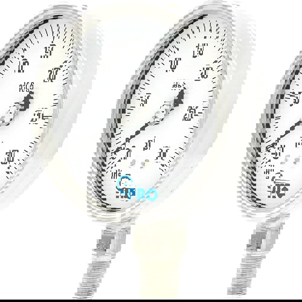 Pressure Gauges; Gauge Type: Pressure Single Scale ; Scale Type: Single ; Accuracy (%): 1.00% ; Dial Type: Analog ; Thread Type: NPT ; Bourdon Tube Material: Stainless Steel