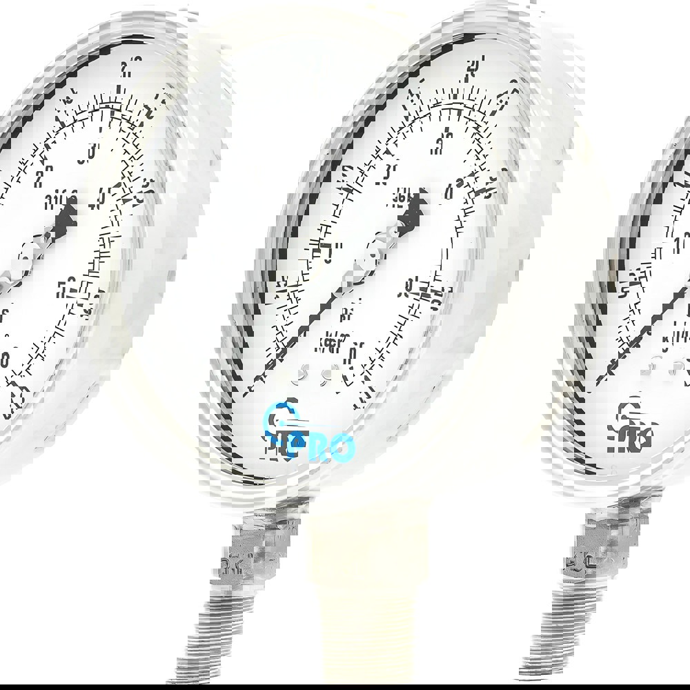 Pressure Gauges; Gauge Type: Pressure Dual Scale ; Scale Type: Dual ; Accuracy (%): 1.00% ; Dial Type: Analog ; Thread Type: NPT ; Bourdon Tube Material: Stainless Steel