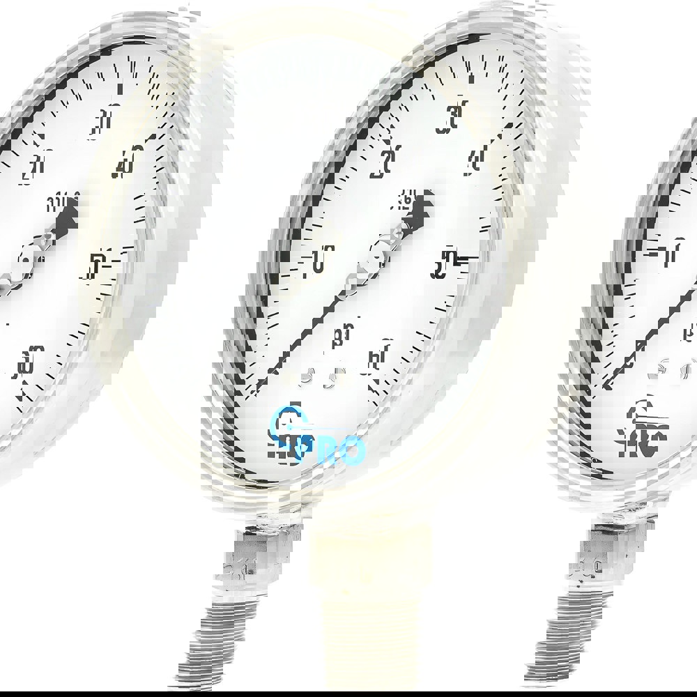 Pressure Gauges; Gauge Type: Pressure Single Scale ; Scale Type: Single ; Accuracy (%): 1.00% ; Dial Type: Analog ; Thread Type: NPT ; Bourdon Tube Material: Stainless Steel