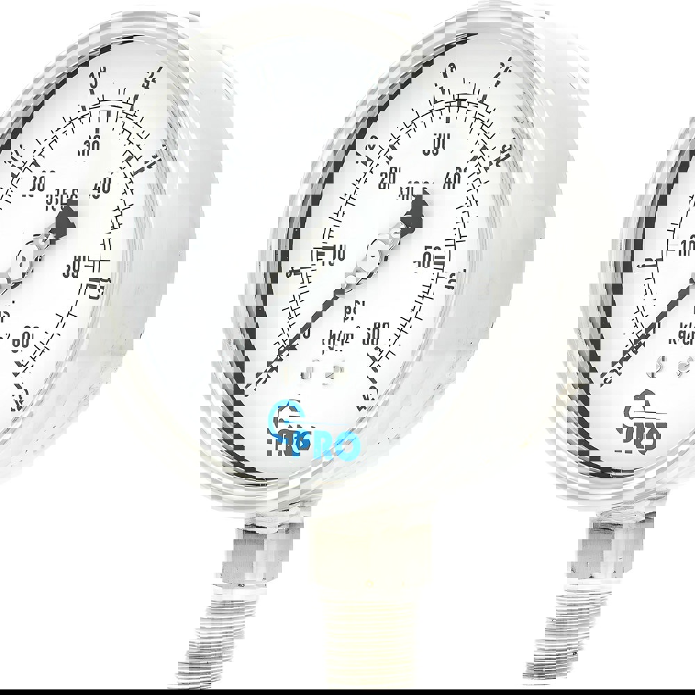 Pressure Gauges; Gauge Type: Pressure Dual Scale ; Scale Type: Dual ; Accuracy (%): 1.00% ; Dial Type: Analog ; Thread Type: NPT ; Bourdon Tube Material: Stainless Steel