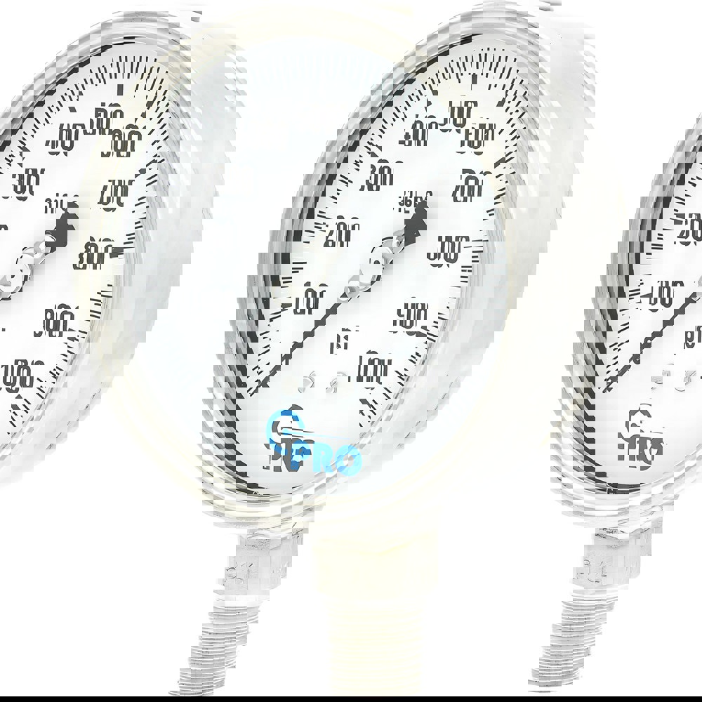 Pressure Gauges; Gauge Type: Pressure Single Scale ; Scale Type: Single ; Accuracy (%): 1.00% ; Dial Type: Analog ; Thread Type: NPT ; Bourdon Tube Material: Stainless Steel