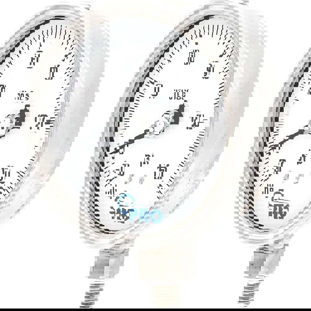 Pressure Gauges; Gauge Type: Pressure Single Scale ; Scale Type: Single ; Accuracy (%): 1.00% ; Dial Type: Analog ; Thread Type: NPT ; Bourdon Tube Material: Stainless Steel