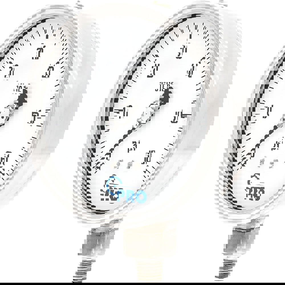Pressure Gauges; Gauge Type: Pressure Single Scale ; Scale Type: Single ; Accuracy (%): 1.00% ; Dial Type: Analog ; Thread Type: NPT ; Bourdon Tube Material: Stainless Steel