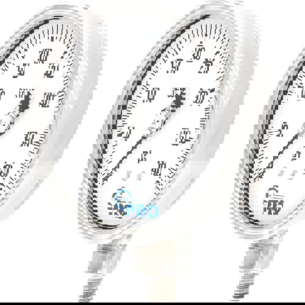 Pressure Gauges; Gauge Type: Pressure Single Scale ; Scale Type: Single ; Accuracy (%): 1.00% ; Dial Type: Analog ; Thread Type: NPT ; Bourdon Tube Material: Stainless Steel