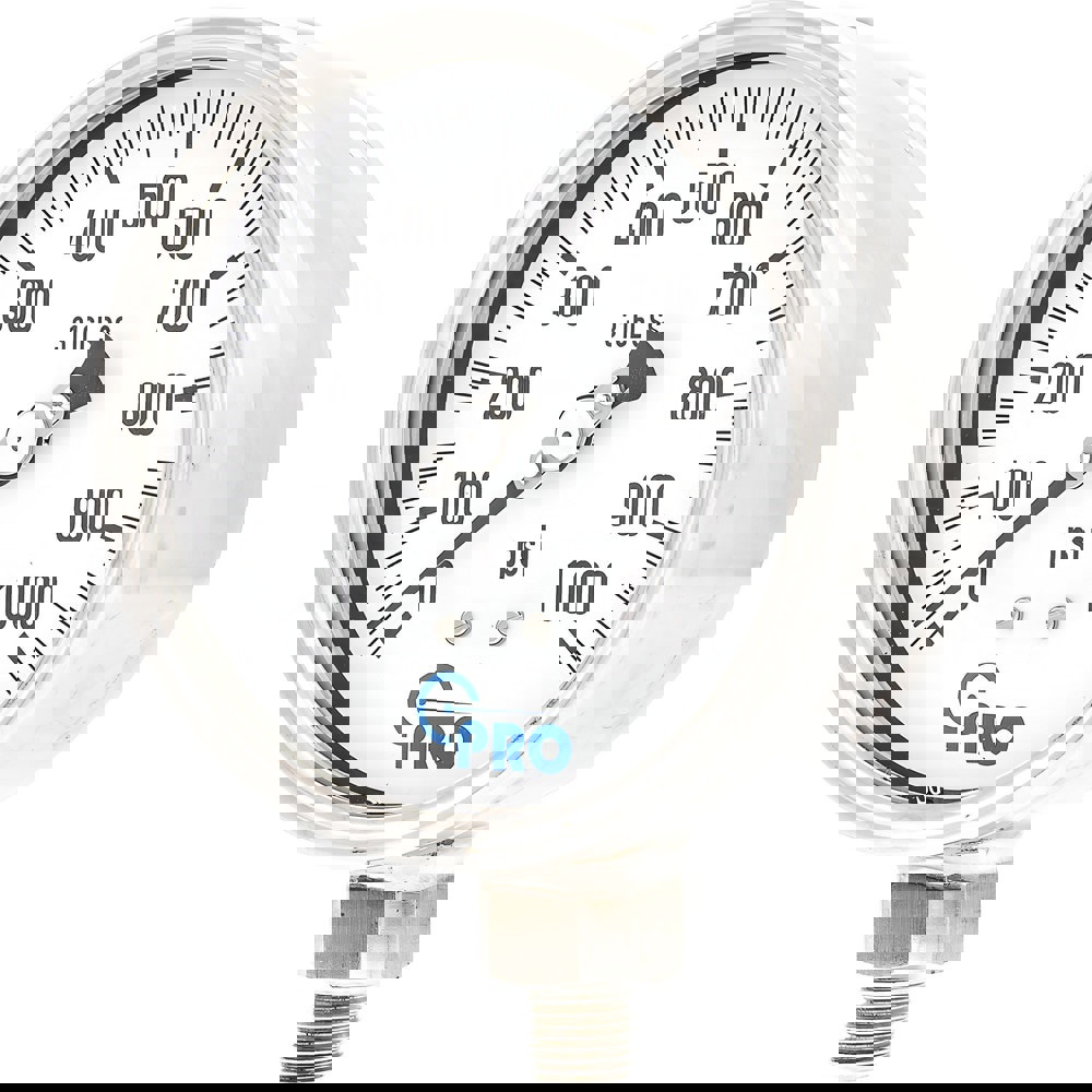 Pressure Gauges; Gauge Type: Pressure Single Scale ; Scale Type: Single ; Accuracy (%): 1.00% ; Dial Type: Analog ; Thread Type: NPT ; Bourdon Tube Material: Stainless Steel