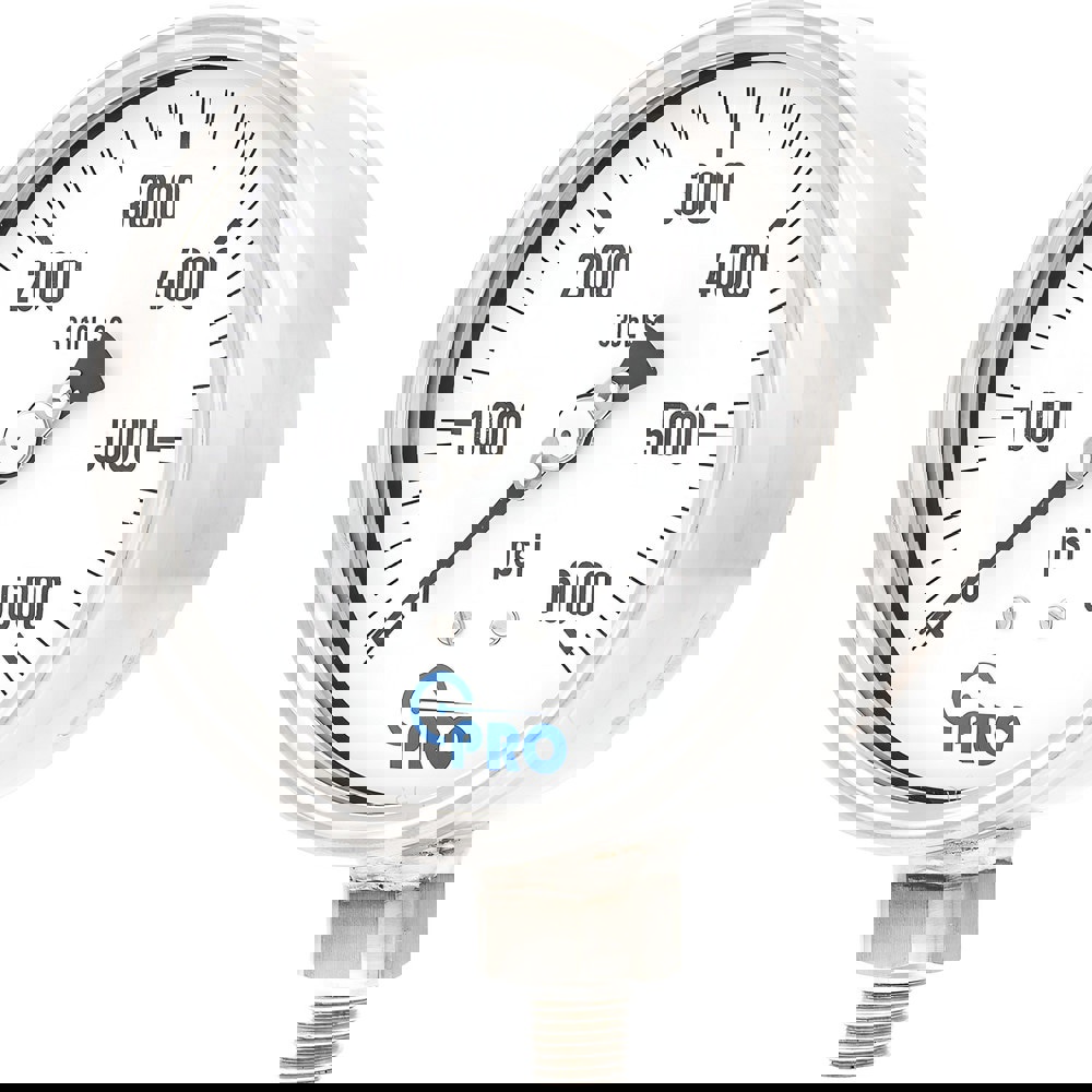 Pressure Gauges; Gauge Type: Pressure Single Scale ; Scale Type: Single ; Accuracy (%): 1.00% ; Dial Type: Analog ; Thread Type: NPT ; Bourdon Tube Material: Stainless Steel