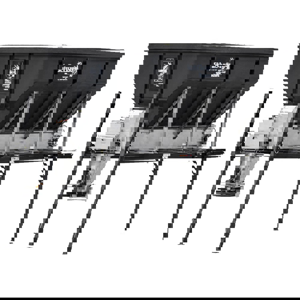 Landscape Spreaders; Spreader Type: Electric Poly Hopper with Chain ; Handle Type: None ; Wheel Type: None ; Minimum Spread Width (Feet): 5 ; Maximum Spread Width (Feet): 30 ; Application: Trucks