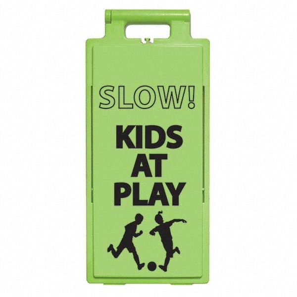 Cone & A Frame Floor Signs; Sign Type: Accident Prevention ; Overall Height: 25in ; Viewing Points: Four-View ; Number of Printed Sides: 2