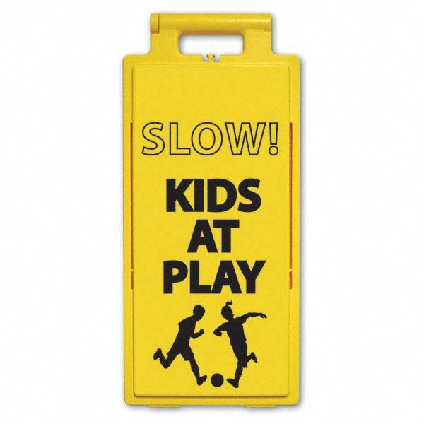 Cone & A Frame Floor Signs; Sign Type: Accident Prevention ; Overall Height: 25in ; Viewing Points: Four-View ; Number of Printed Sides: 2