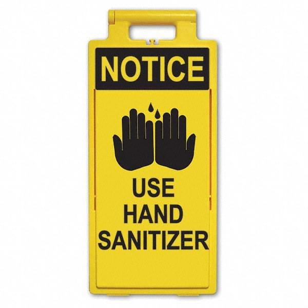 Cone & A Frame Floor Signs; Sign Type: Accident Prevention ; Overall Height: 25in ; Viewing Points: Four-View ; Number of Printed Sides: 2