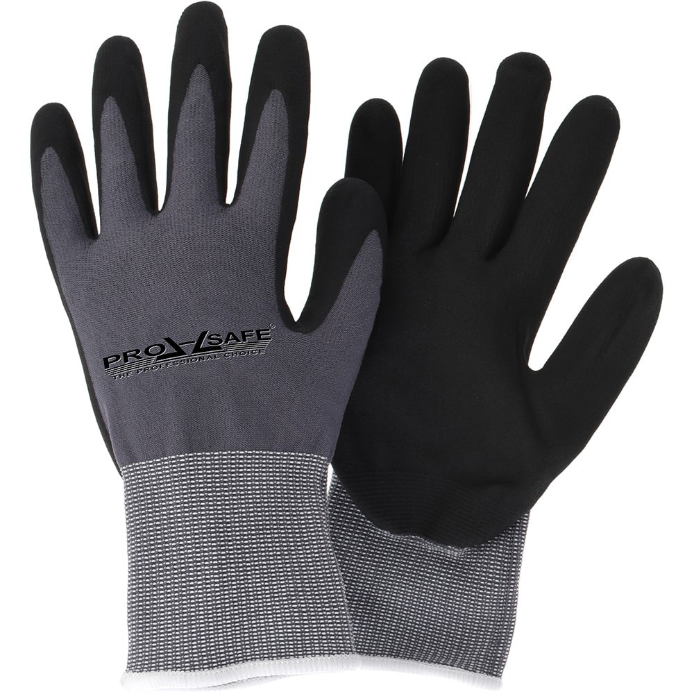 Work & General Purpose Gloves; Glove Type: General Purpose ; Application: Parts Assembly ; Lining Material: Nylon ; Cuff Style: Elastic Knit ; Primary Material: Nitrile ; Coating Material: Nitrile