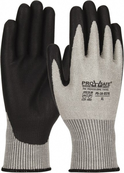 Cut-Resistant Gloves: PRO-SAFE G-Tek PolyKor Xrystal, Size Small, ANSI Cut A4, NeoFoam, Dyneema