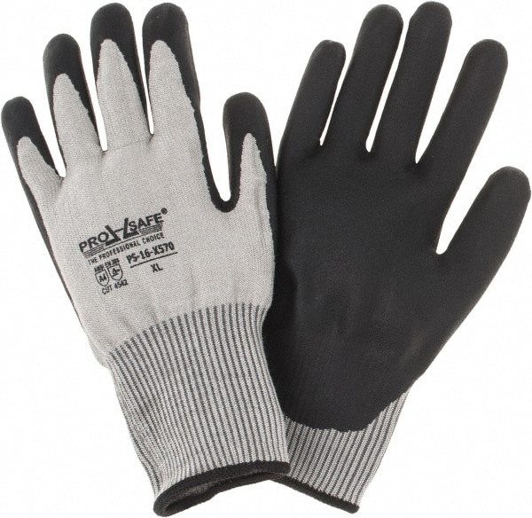 Cut-Resistant Gloves: PRO-SAFE G-Tek PolyKor Xrystal, Size X-Large, ANSI Cut A4, NeoFoam, Dyneema