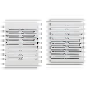 14 x 8 in. Steel Curved Blade 1-way Residential Ceiling & Sidewall Register in White