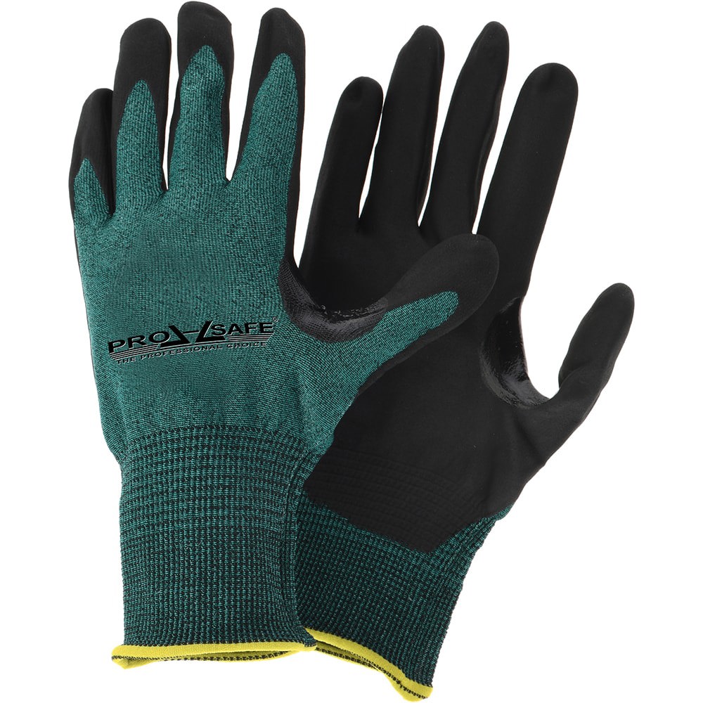 Cut & Puncture Resistant Gloves; Coating Material: Nitrile ; Coating Coverage: Palm & Fingers ; Glove Type: Cut Resistant ; Primary Material: HPPE Blend ; ANSI/ISEA Abrasion Resistance Level: 5 ; Color: Green