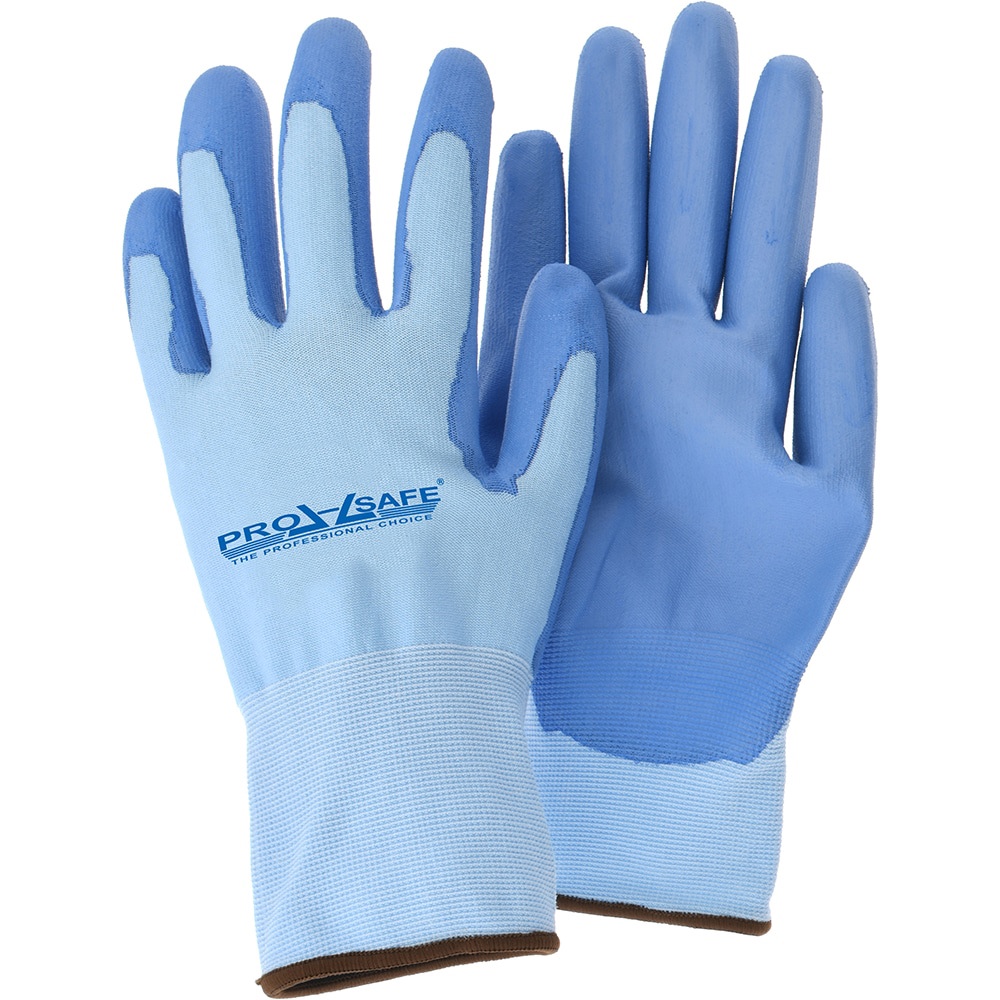 Cut & Puncture Resistant Gloves; Coating Material: Polyurethane ; Coating Coverage: Palm & Fingers ; Glove Type: Cut Resistant ; Primary Material: HPPE Blend ; ANSI/ISEA Abrasion Resistance Level: 3 ; Color: Blue