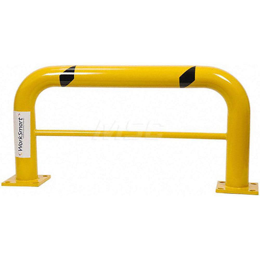 Machinery Guard Rail: Yellow, Painted, Steel