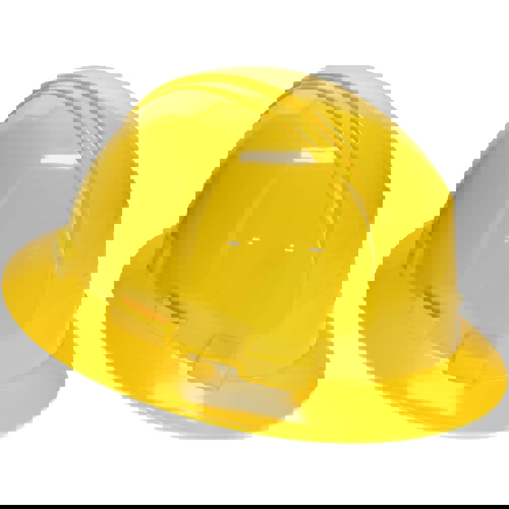 Hard Hat: Full Brim, Type I, Class E, 4-Point Suspension