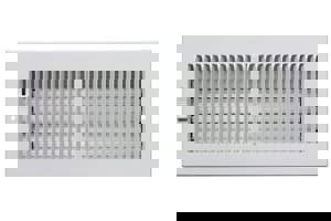 12X8 2W 2 WAY S/C REG 1/3 FIN WHIT