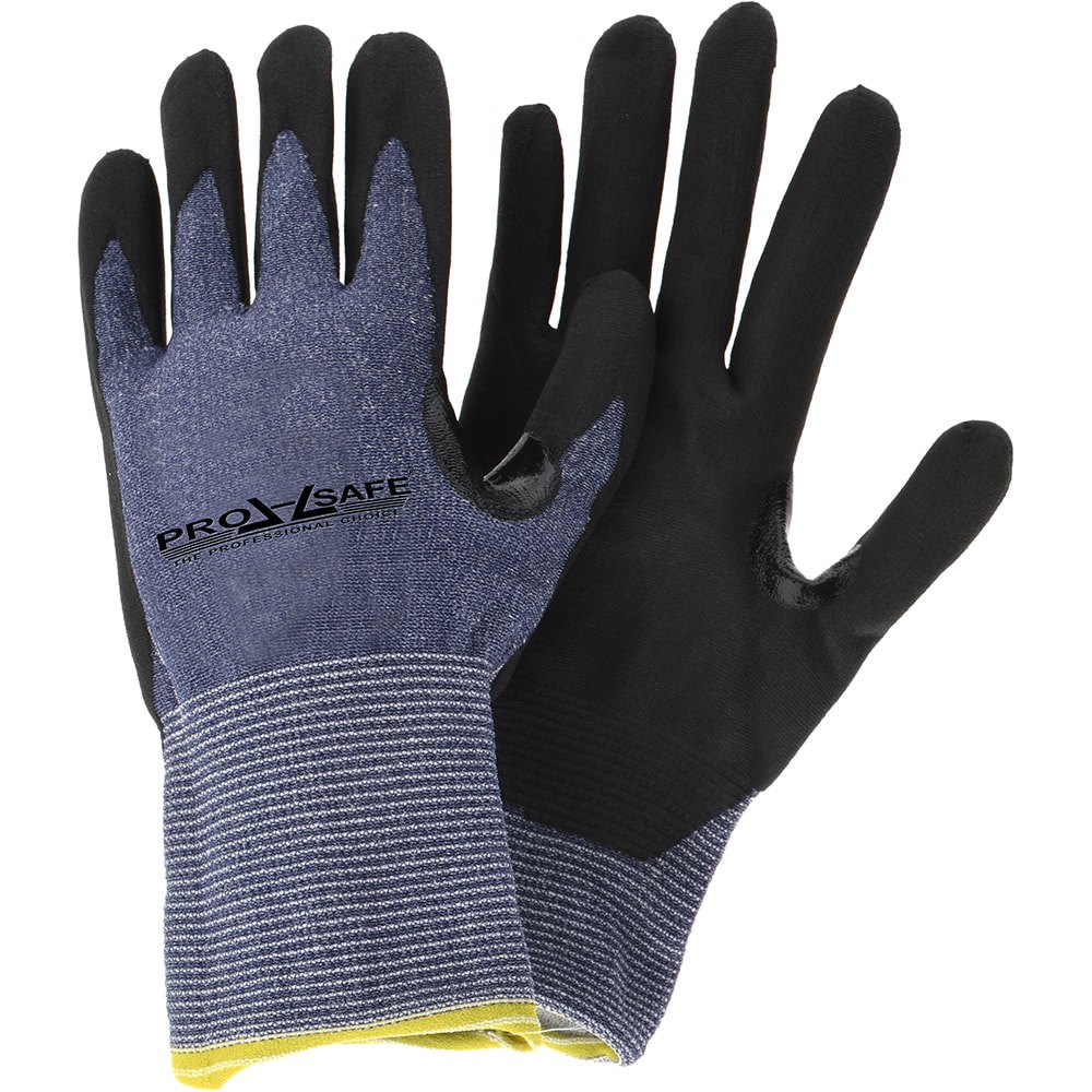 Cut & Puncture Resistant Gloves; Coating Material: Nitrile ; Coating Coverage: Palm & Fingers ; Glove Type: Cut Resistant ; Primary Material: HPPE Blend ; ANSI/ISEA Abrasion Resistance Level: 3 ; Color: Blue