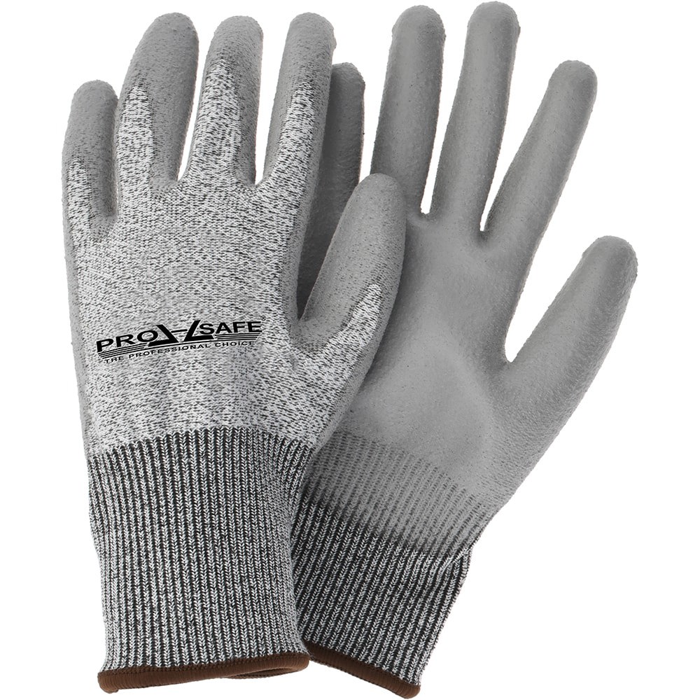 Cut & Puncture Resistant Gloves; Coating Material: Polyurethane ; Coating Coverage: Palm & Fingers ; Glove Type: Cut-Resistant ; ANSI/ISEA Cut Resistance Level: 3 ; Primary Material: HPPE Blend ; ANSI/ISEA Abrasion Resistance Level: 3