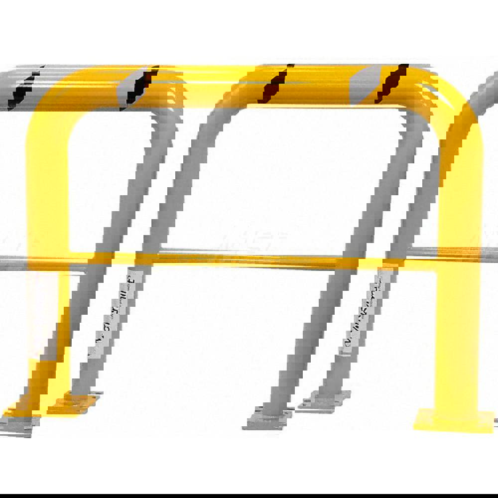 Machinery Guard Rail: Yellow, Painted, Steel