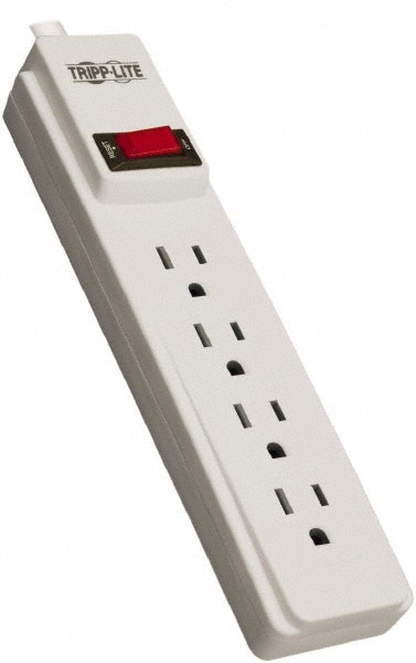 4 Outlets, 120 VAC15 Amps, 10' Cord, Power Outlet Strip
