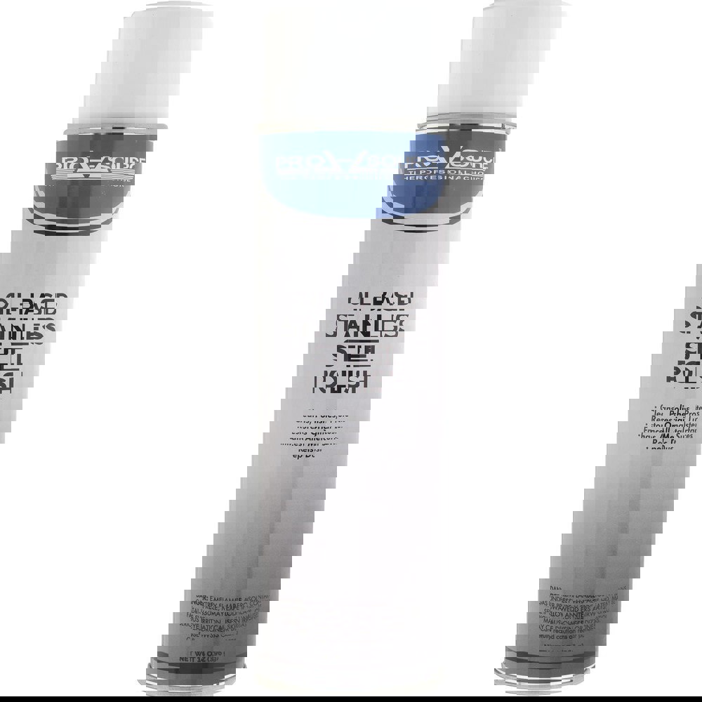 Stainless Steel Cleaner & Polish: Aerosol, 20 fl oz Can, Moderate