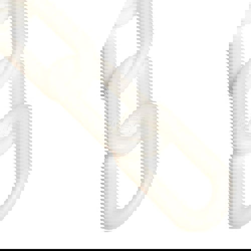 Pedestrian Barrier Chain: Plastic, White