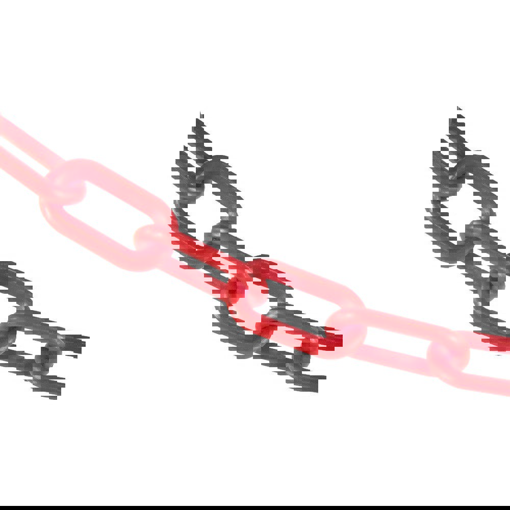 Barrier Rope & Chain; Type: Safety Chain ; Snap End Material: Plastic; Polyethylene ; Hook Fitting Material: Plastic ; Color: Red ; Link Type: Straight Link ; Rope/ Chain Material: Plastic; Polyethylene