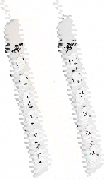 Power Outlet Strips; Amperage: 15 A; Amperage: 15 A; Voltage: 120 V; Number of Outlets: 6; Number Of Outlets: 6; Mounting Type: Free Hanging; Keyhole; Cord Length: 6 ft; Voltage: 120 V; Strip Length (Inch): 13-3/4; Strip Length (Decimal Inch): 13-3/4; Cor