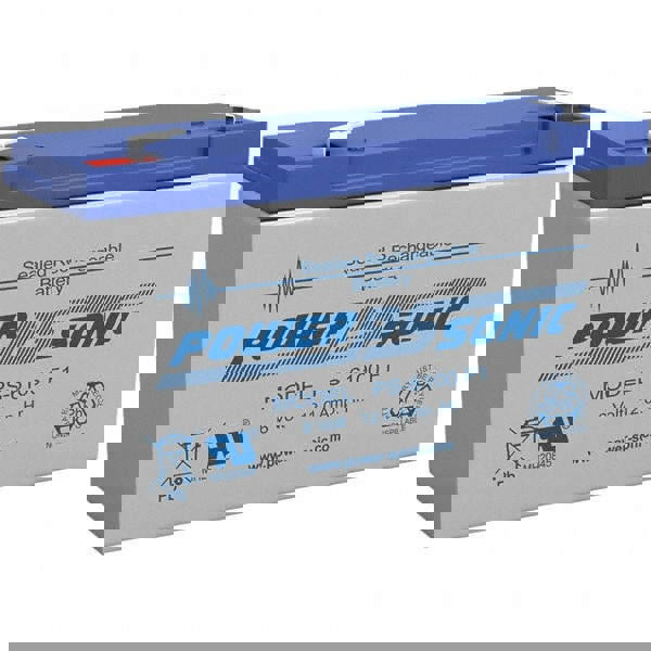 Rechargeable Lead Battery: 6V, Quick-Disconnect Terminal